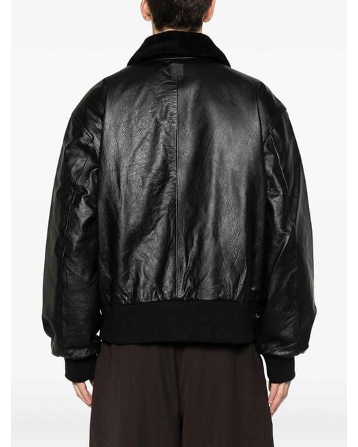 Calvin Klein Black Leather Jackets for men