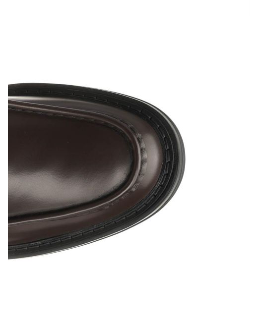 Tod's Gray Leather Loafer for men