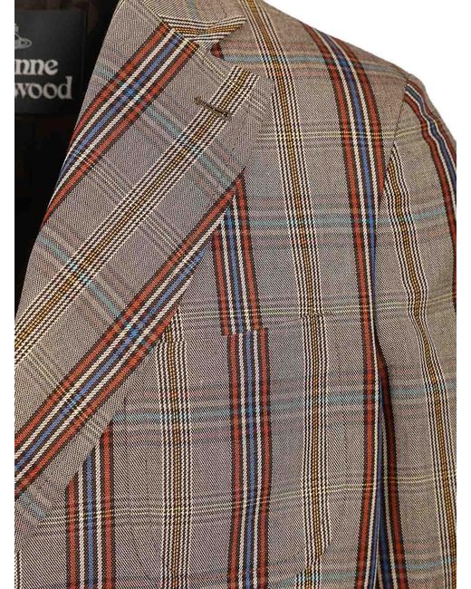 Vivienne Westwood Brown Cruise Double-Breasted Jacket for men