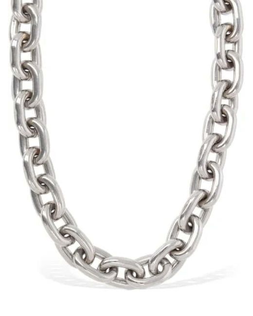 Rabanne Metallic Xl Choker Argento