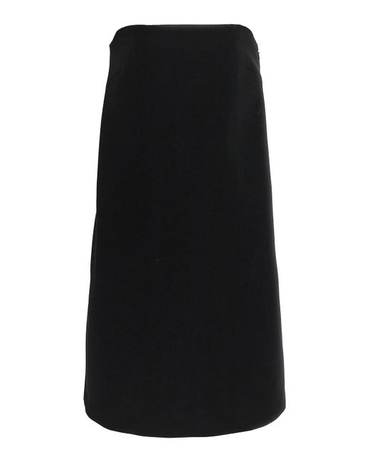 Moschino Black Strapless Mini Dress With 'Fiocco' Detail