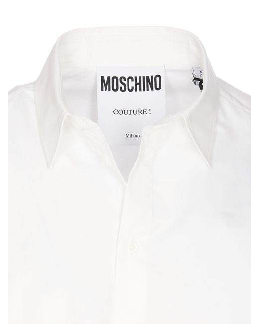 Moschino White Heart Classic Shirt for men