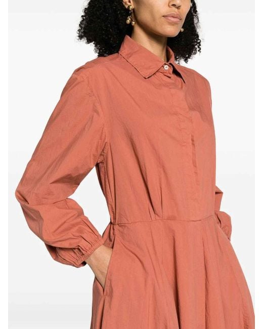 Forte Forte Red Cotton Shirt Dress