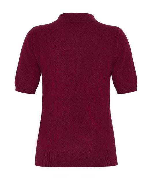 EMERSON RENALDI Red Button-Down Polo Shirt