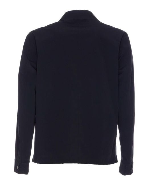 Herno Blue Shirt Jacket for men