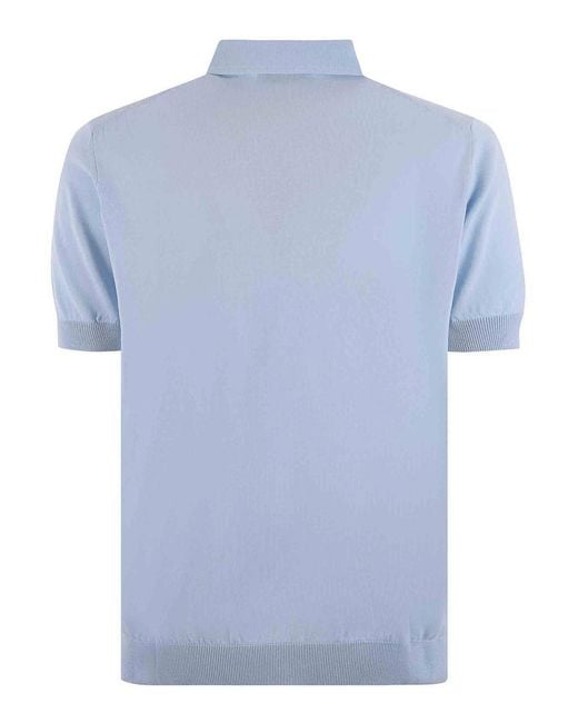 FILIPPO DE LAURENTIIS Blue Polo for men