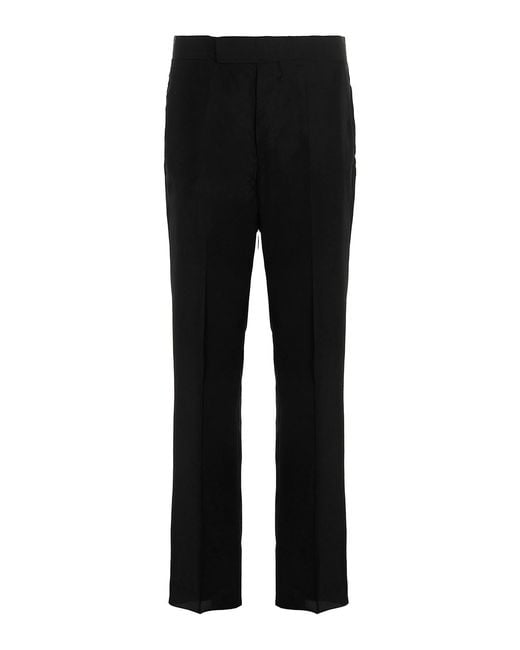 SAPIO Black Jacquard Pants for men