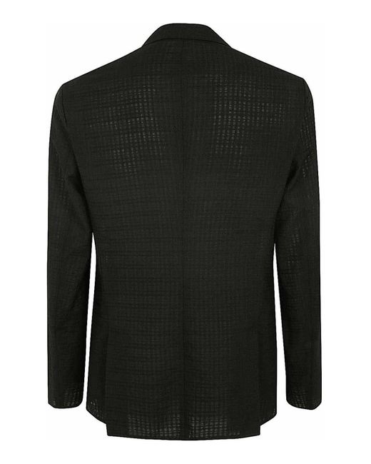 Emporio Armani Black Casual Jacket for men