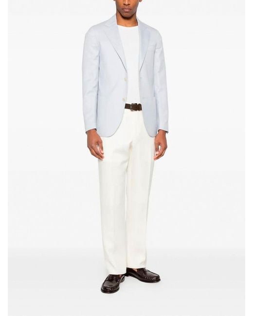 Lardini White 'Iconic Drop 7 Reg' Jacket for men