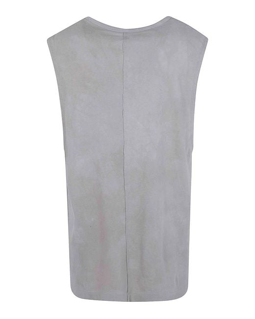 Ziggy Chen Gray Sleeveless Printed Top for men