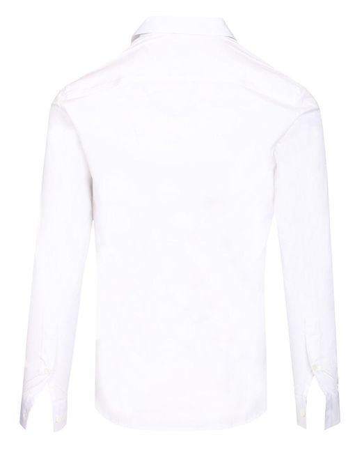Burberry White Slim Fit Shirt for men