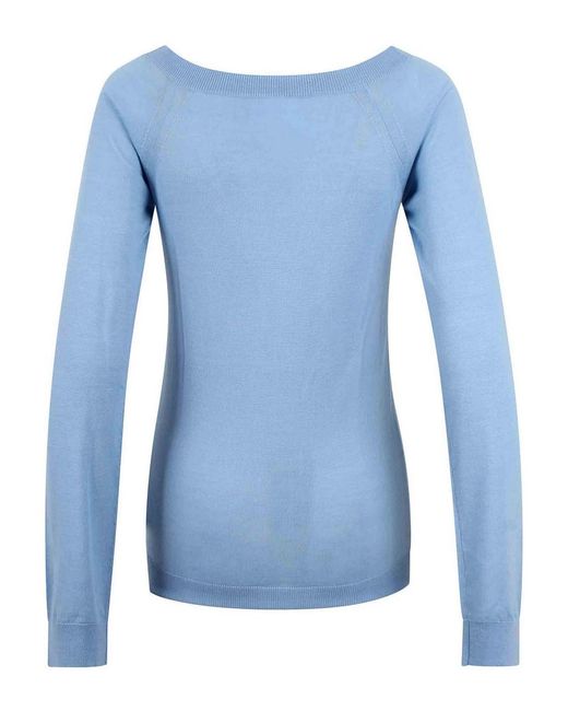 N°21 Blue Boat-Neck Sweater