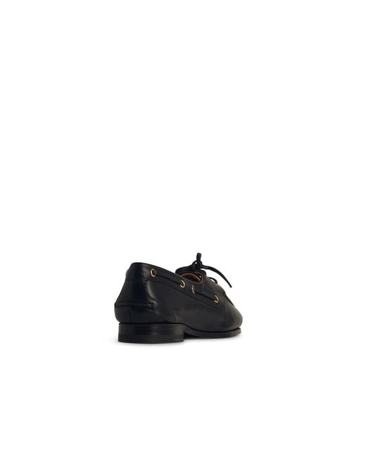 Bally Black Pathy Leather Loafers