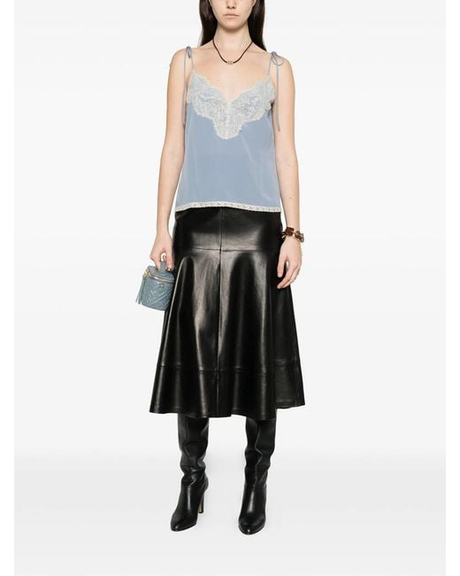 Valentino Garavani Blue Silk Top