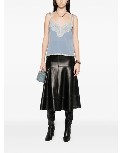 Valentino Garavani Blue Silk Top