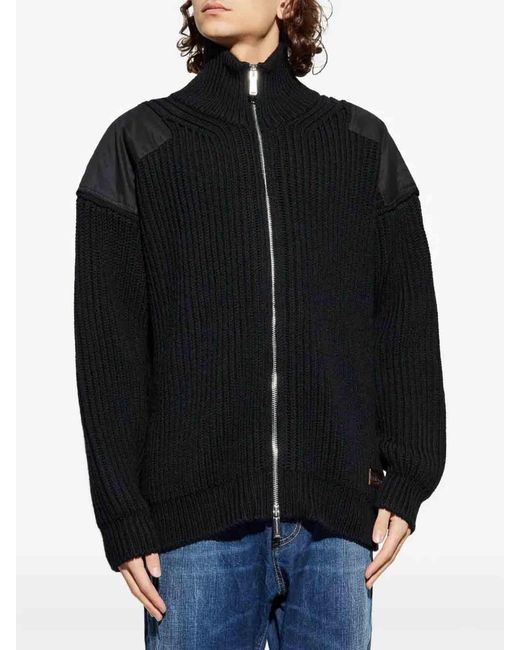 DSquared² Blue Zipped Cardigan for men