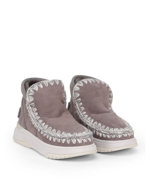 Mou Gray Eskimo jogger Glitter Logo Sneaker