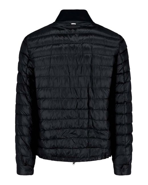 Herno Black Lightweight Down Jacket for men