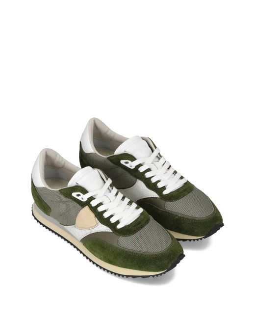 Philippe Model Green Sneakers for men