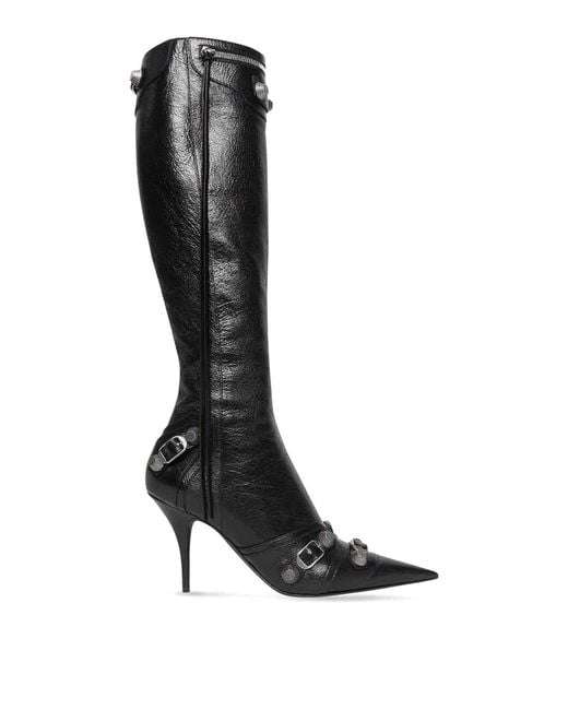 Balenciaga Black Le Cagole Leather Boots