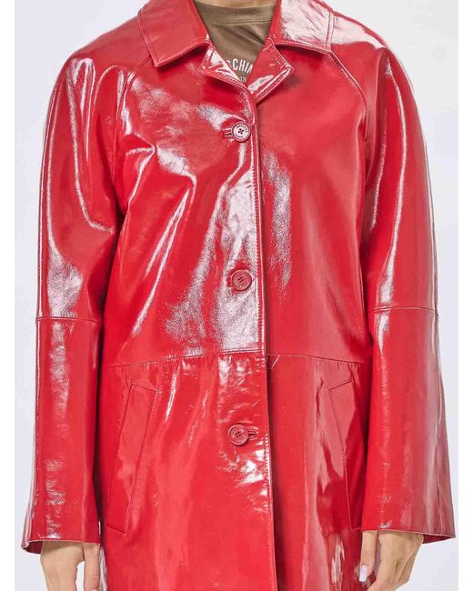 Moschino Red Long Jacket