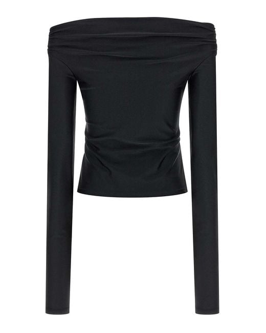 ANDAMANE Black Wallis Top