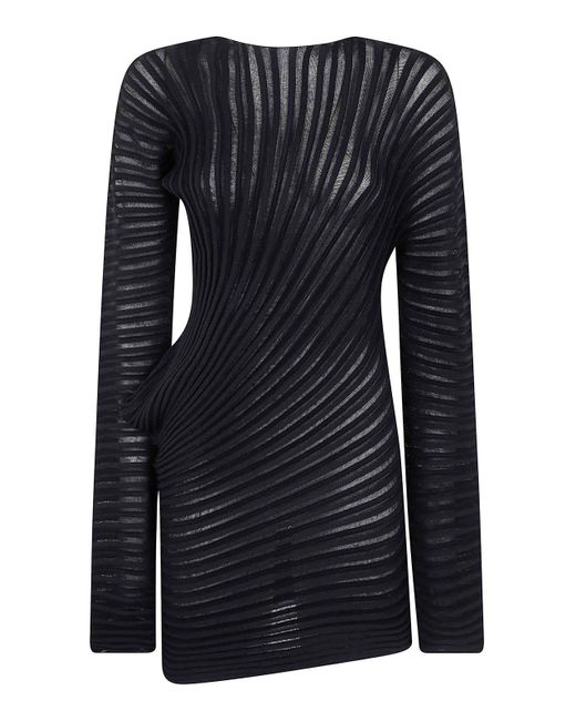 Pleats Please Issey Miyake Blue Stream Top