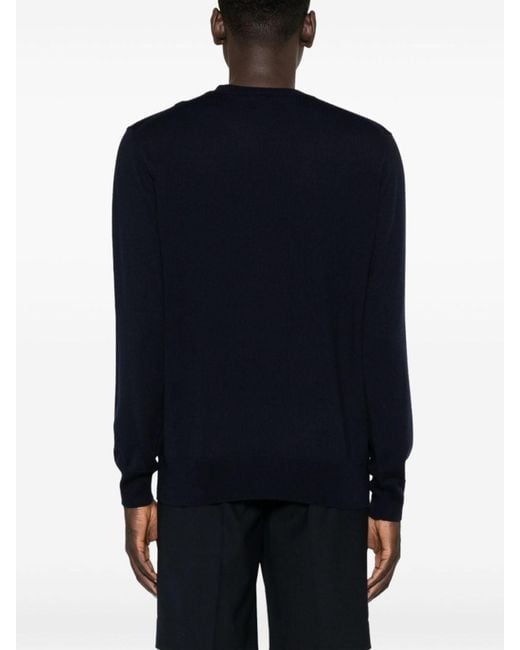 Etro Blue Knitted Pullover for men