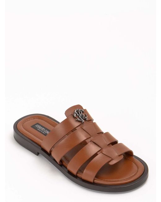 Roberto Cavalli Brown Loafers for men