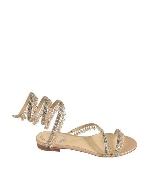 Rene Caovilla Natural Sandals