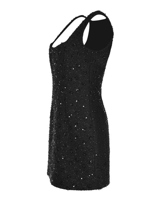Amen Black Dress Made Of A Polyester Blend