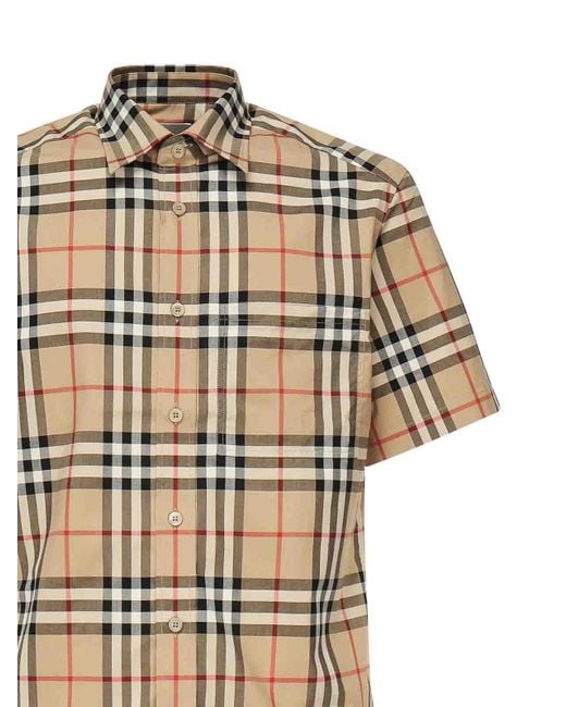 Burberry Natural Shirts Cotton for men