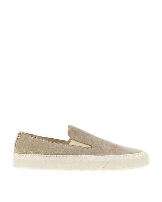 Common Projects White Suede Slip-on Sneaker for men