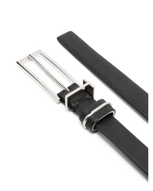Tom Ford White Smooth Calf Leather T Loop Belt for men