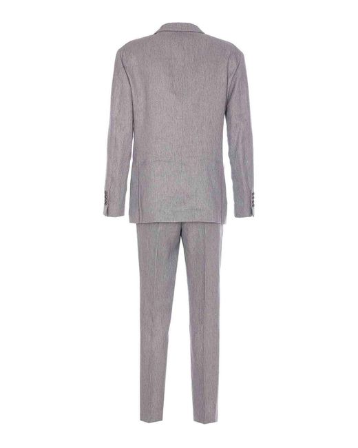 Brunello Cucinelli Gray Smoking for men