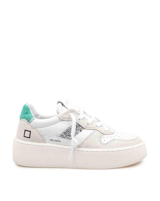 Date White Date Sneakers Court Platform