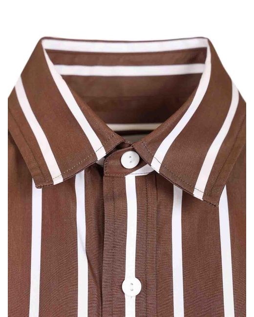 Matteau Red Classic Stripe Shirt