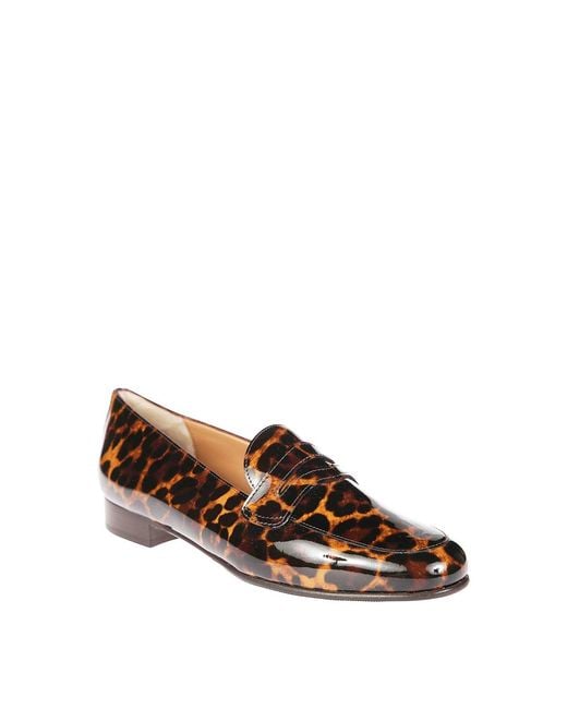 CAREL PARIS Brown Leopard Moccasin With Heel