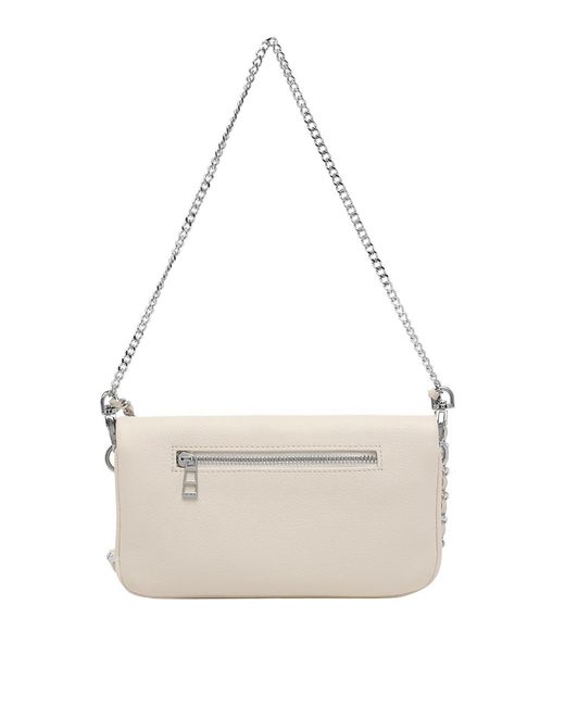 Zadig & Voltaire White Nano Rock Crossbody Bag