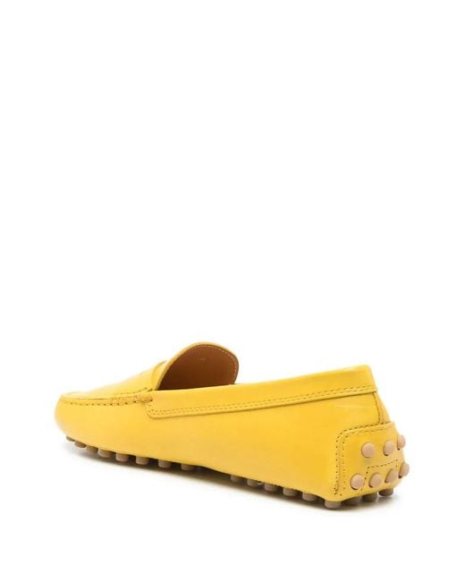 Tod's Yellow Gommino Loafers