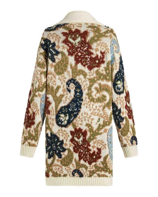 Etro Metallic Maxi Cardigan