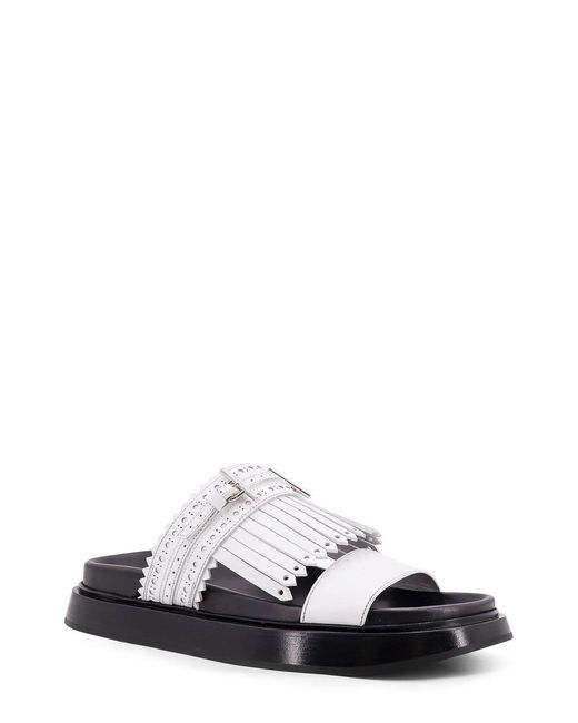 McQueen White Sandals