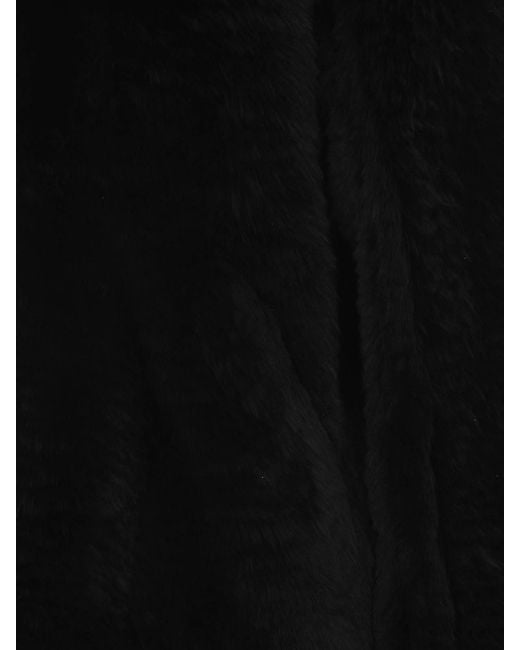 Yves Salomon Black Reversible Aviateur Shearling Jacket for men