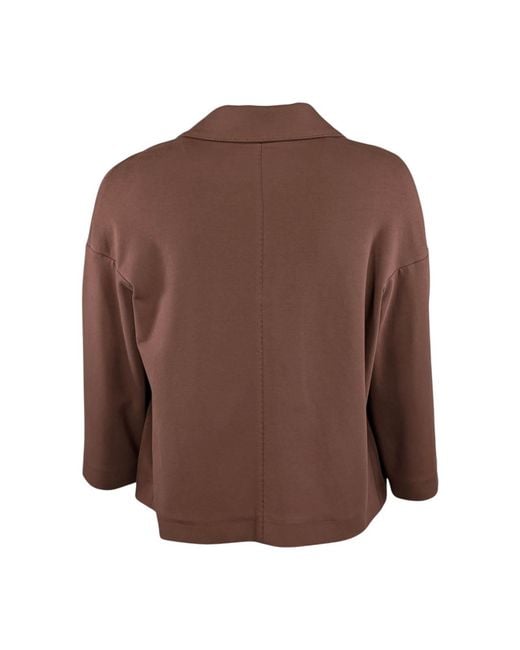 Circolo 1901 Brown Fleece Jacket