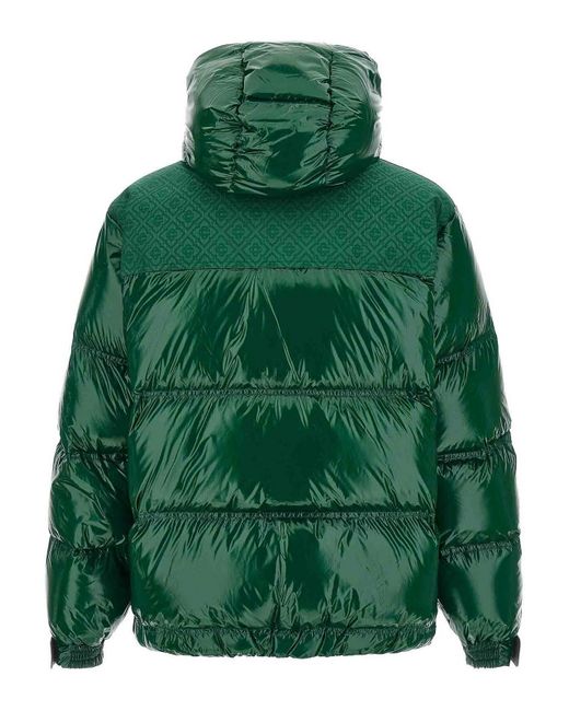 Casablanca Green Nylon Puffer Down Jacket for men