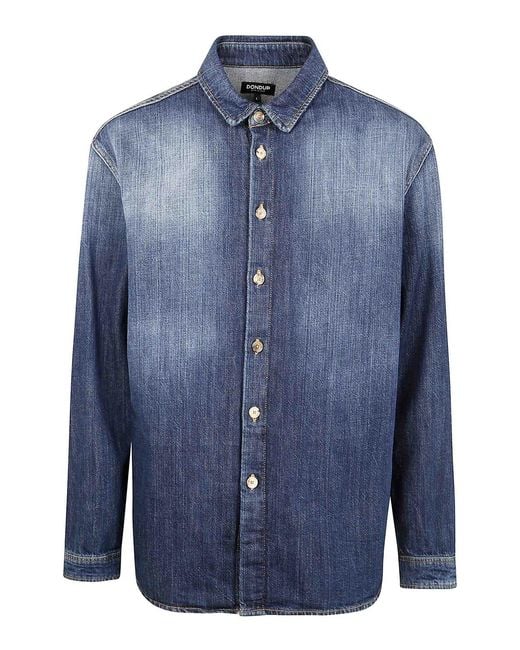 Dondup Blue Denim Shirt for men