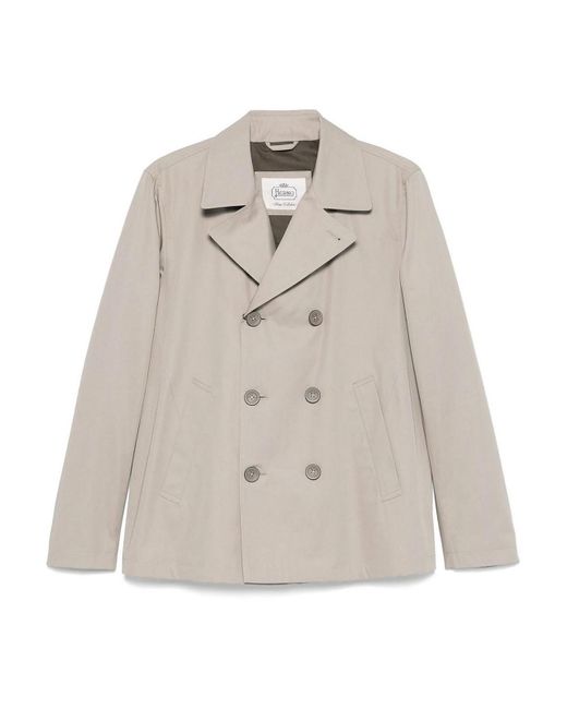 Herno White Peacoat for men