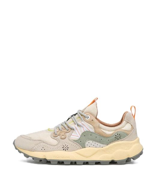 Flower Mountain White Yamano 3 Uni Suede/Canvas for men