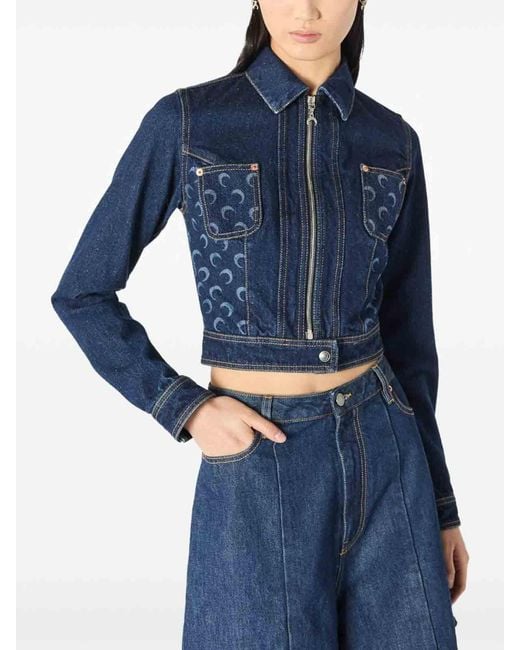 MARINE SERRE Blue Jacket