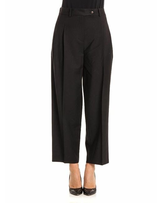 Stella Jean Black Wool Trousers